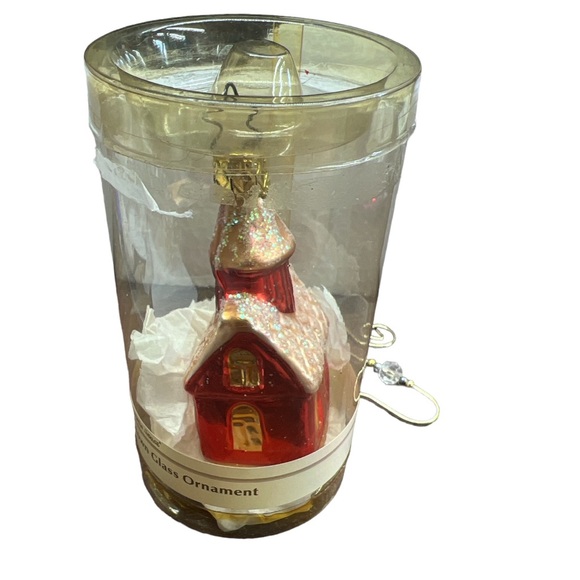 Other - Vintage Blown Glass Church Christmas Ornament